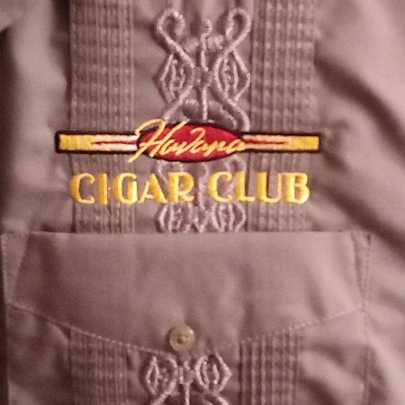 OMEGA Fashion Embroidery Cigar Size L 16-16 1/2 Gray Color HCS - Picture 9 of 11